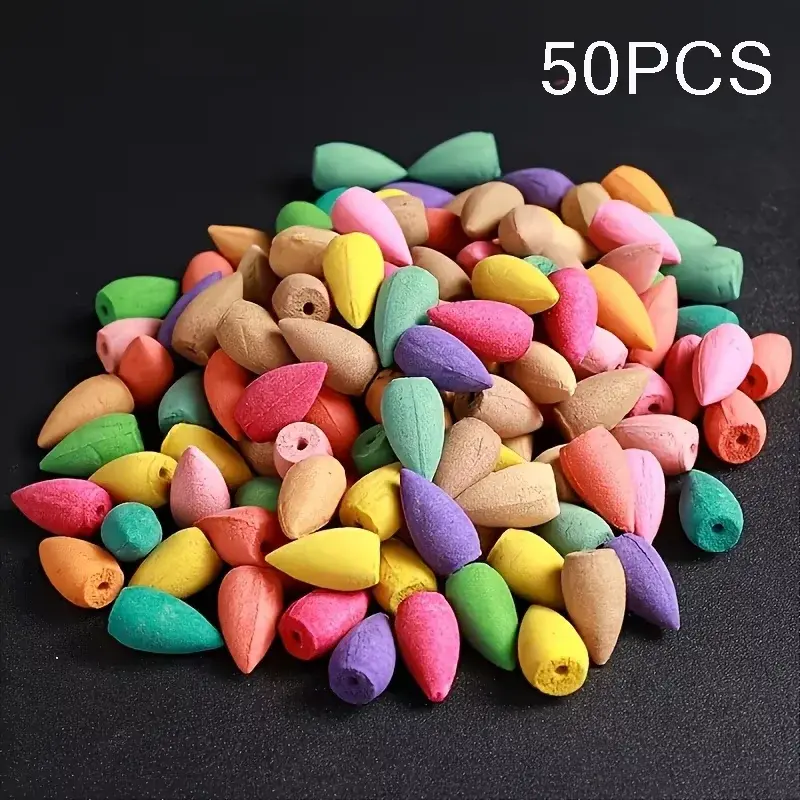 Miniatura: Incensário cascata, aromaterapia, decoração, suporte com cones de incenso