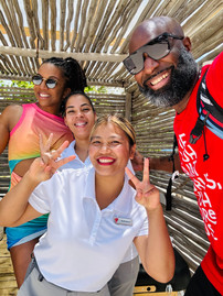 Friends on Virgin Voyages cruise