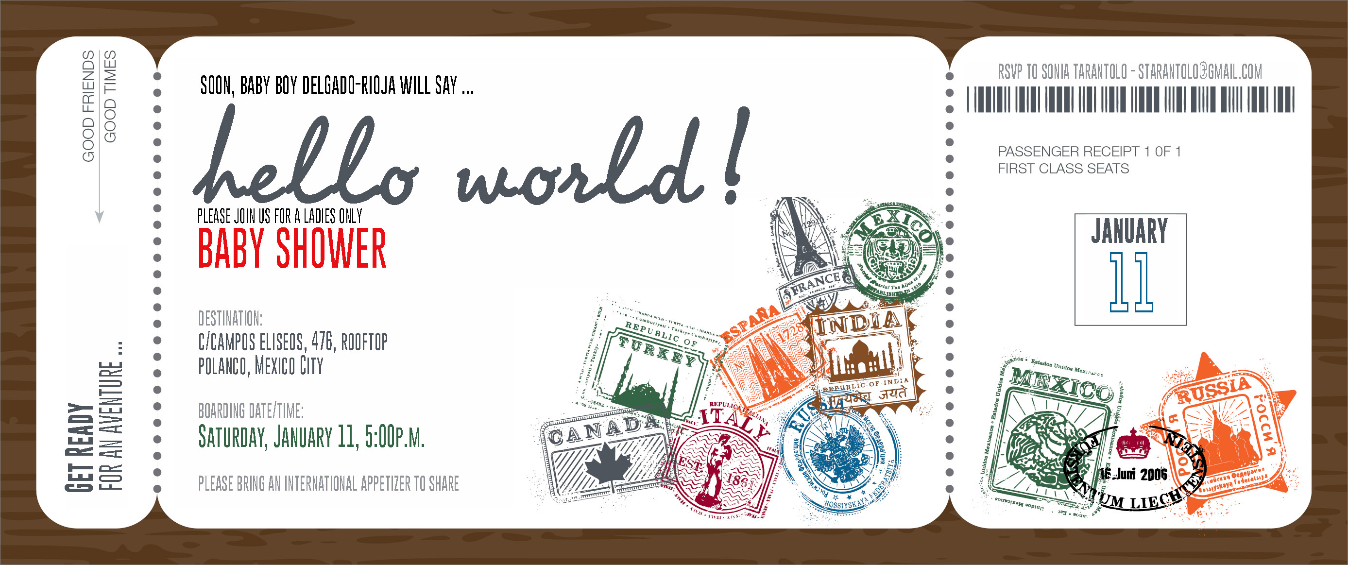 hello world baby shower invitations