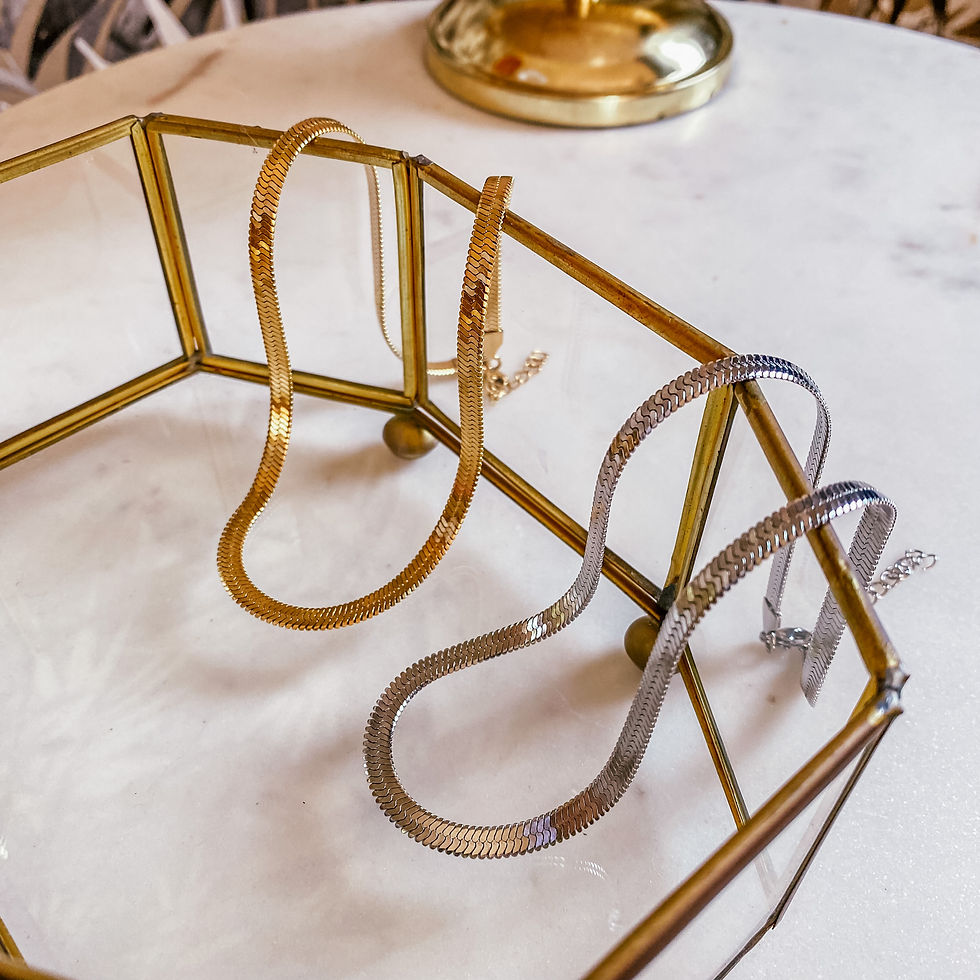 Collana acciaio inossidabile silver snake maglia piatta moda