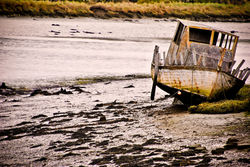 Le bateau sur la rive