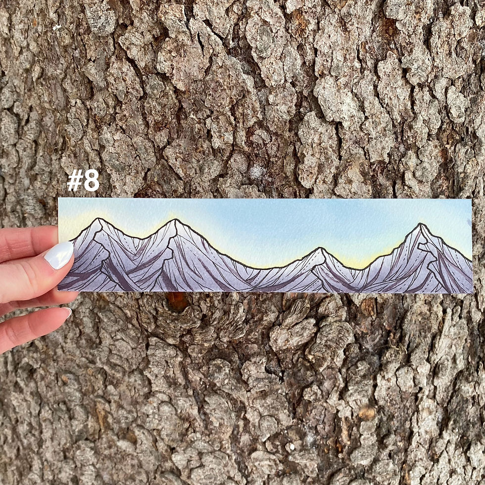 Thumbnail: Mountain Bookmark 