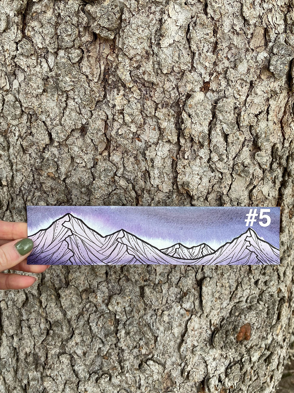 Thumbnail: Mountain Bookmark 