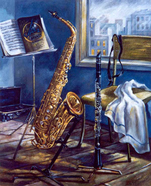 The Instruments Oil Painting