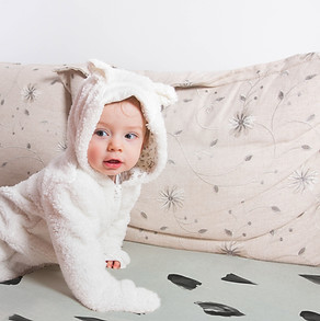 Baby on a Bed