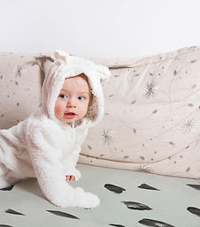 Baby In Fuzzy Outfit