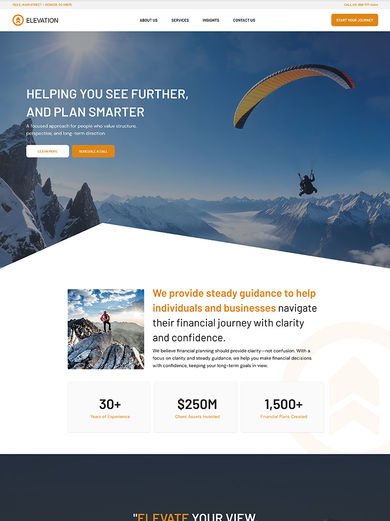Professional, High-Converting Website Design for Financial Advisors.