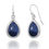 Thumbnail: Lapis Lazuli Earrings - 925 Sterling silver Dangling Earrings with Lapis Lazuli