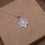 Thumbnail: Magen David pendant, Silver Star of David Necklace with Crystals, Judaica