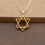 Thumbnail: Gold Star of David Pendant, Magen David Unisex pendant, Judaica Necklace Jewish