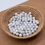Thumbnail: White Howlite 10 MM Balls, Natural White Gemstones balls, White Howlite