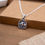 Thumbnail: Taurus Zodiac Silver Necklace, Double-Sided Zodiac Pendant Taurus Symbol