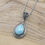 Thumbnail: Larimar Sterling Silver Necklace- One of a Kind Larimar Beach Necklace - Classic