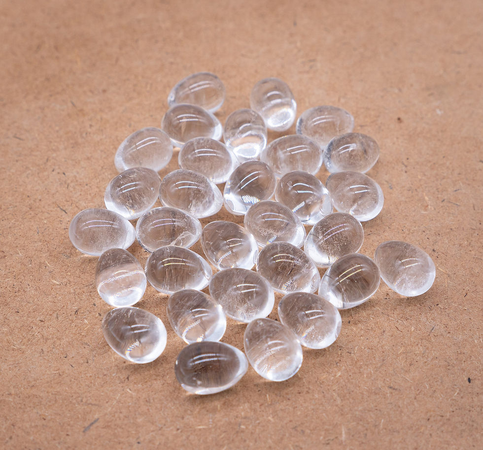 Thumbnail: Clear Quartz Egg, 13 X 18 MM Natural Transparent Gem Eggs, Clear Quartz