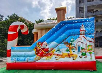Christmas Bouncing Castle side view