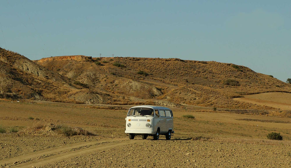 THE CARAVAN CY van in the desert