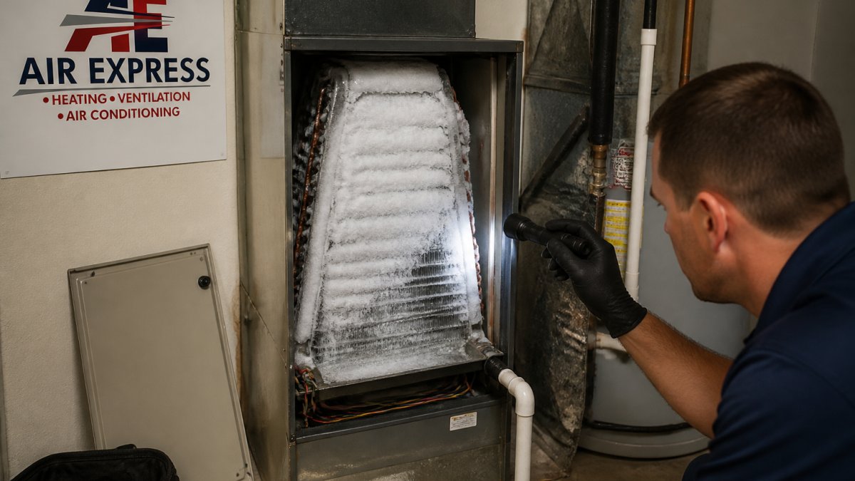 Signs of a Frozen AC Evaporator Coil