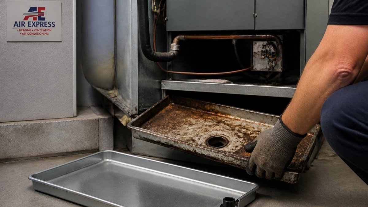 How Do You Replace a Rusted AC Drain Pan?