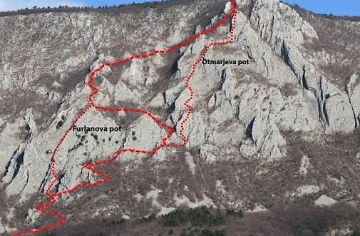 Ferrate Furlanova e Otmarjeva nel Carso