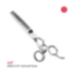 ABOVE Ergo S 27TT C10S-6027 DUAL 6.0” texturizing shear with red pivot screw accent and marketing graphics.