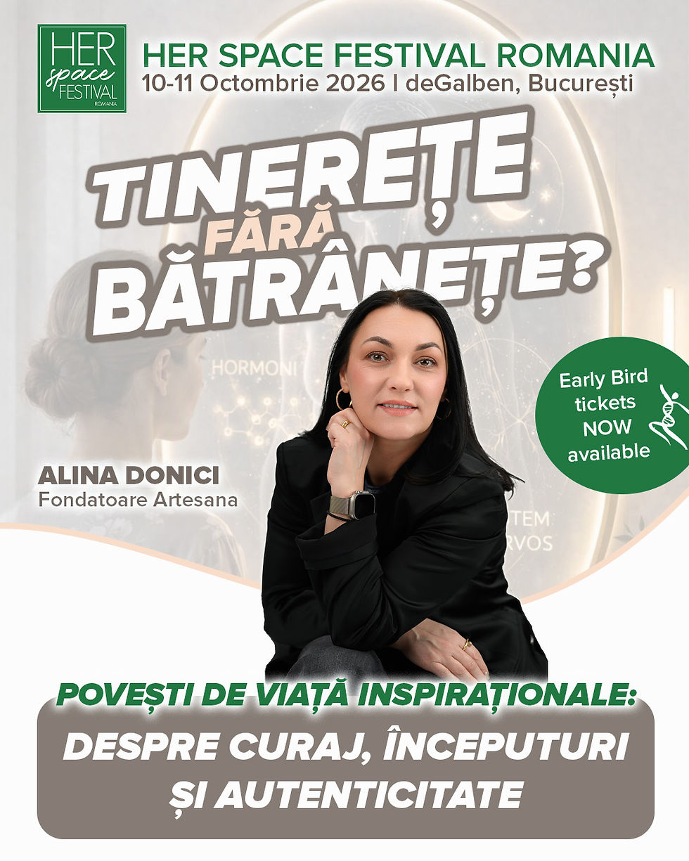HER SPACE FESTIVAL ROMANIA - TINEREȚE FĂRĂ BĂTRÂNEȚE? Alina Donici, Artesana