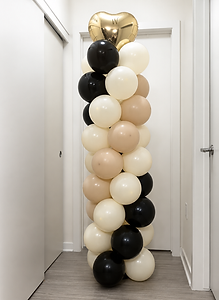 Decorative balloon column for corporate event balloons and parties in Oak Creek