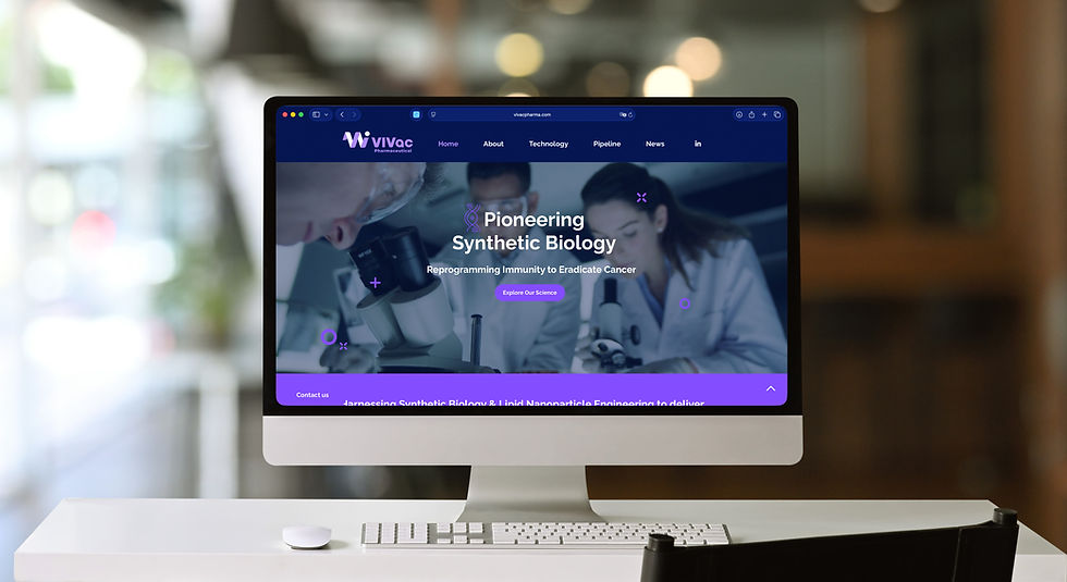 Website Development & Launch for ViVac Pharma