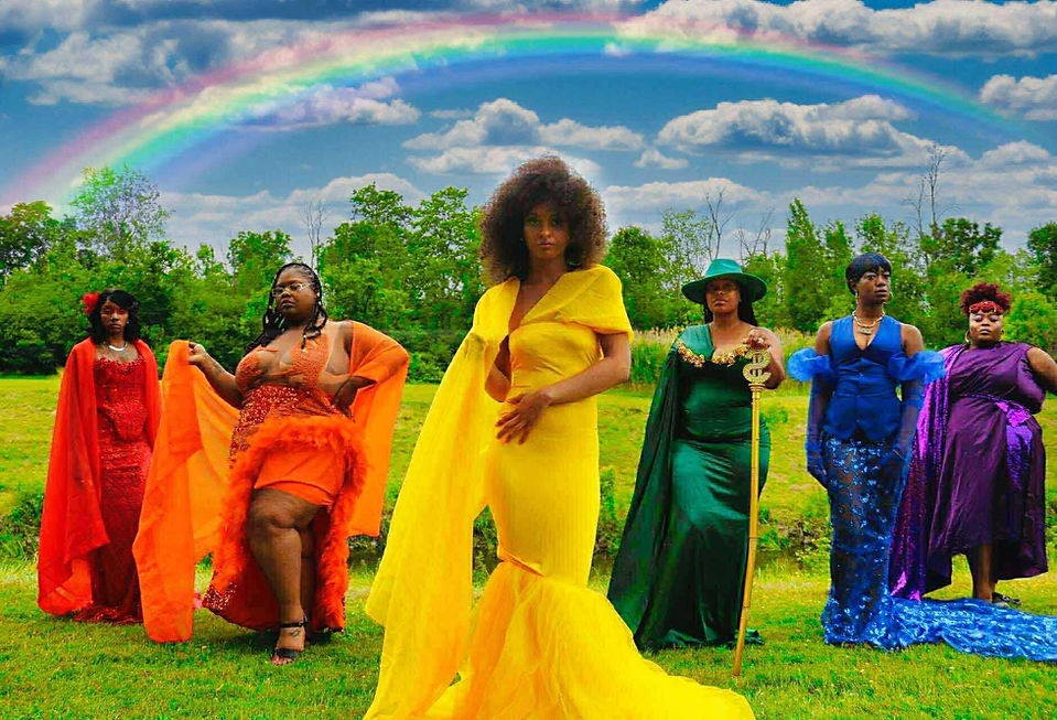 rainbow photo shoot
