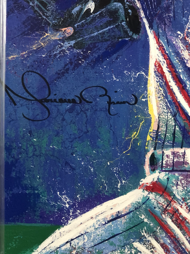 Mariano Rivera Autographed Canvas (Bill Lopa Artist