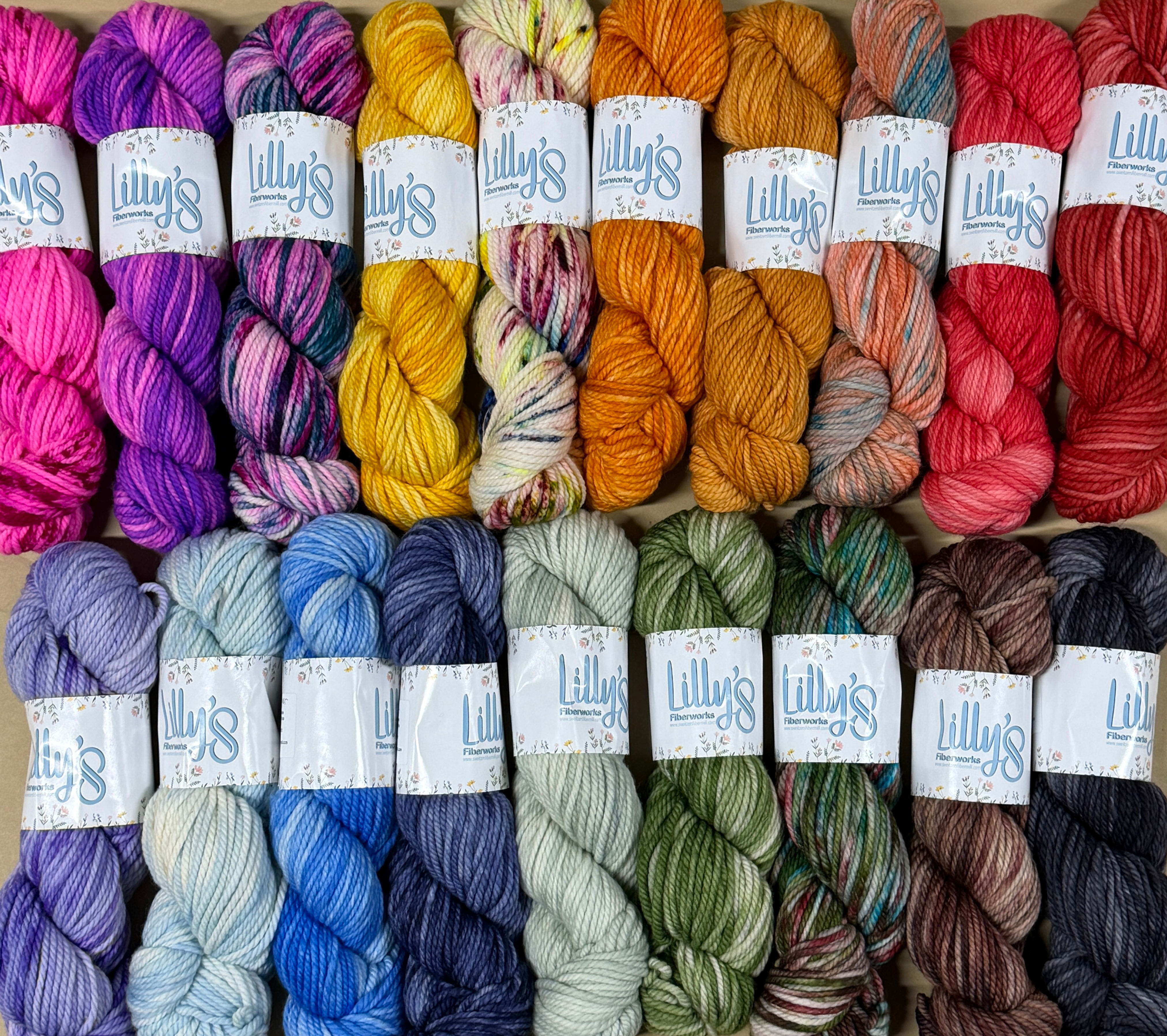 Bulky By: Lilly's Fiber Works (Light Colors)
