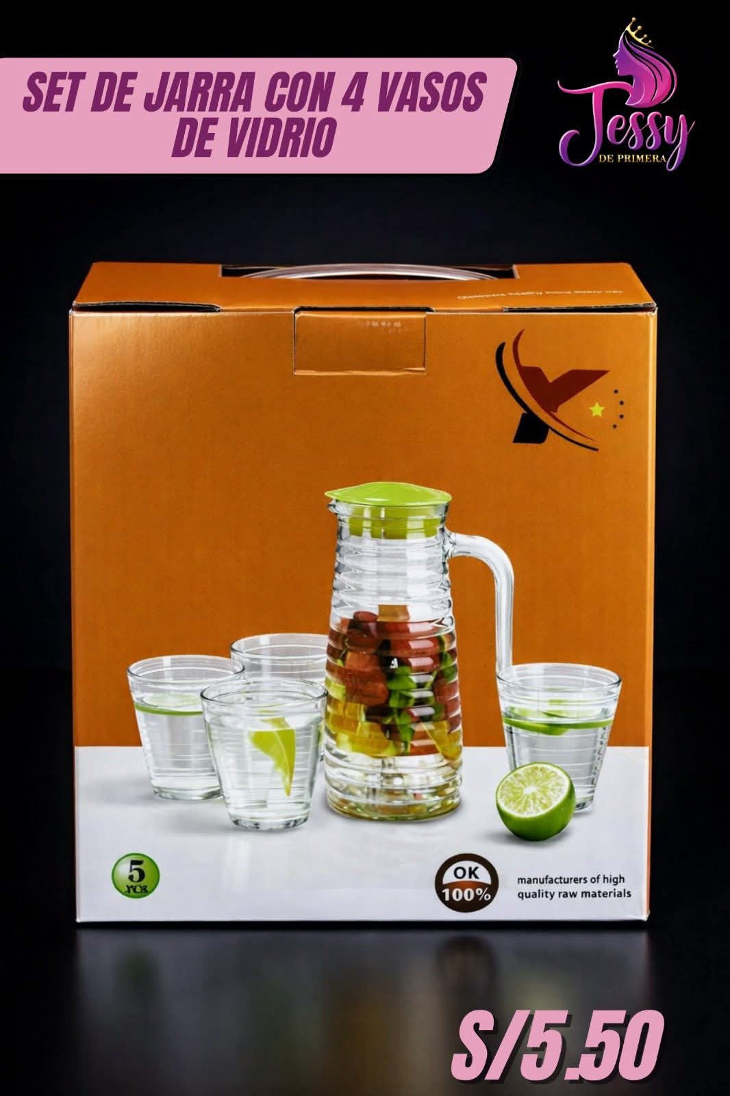 SET DE JARRA CON VASOS