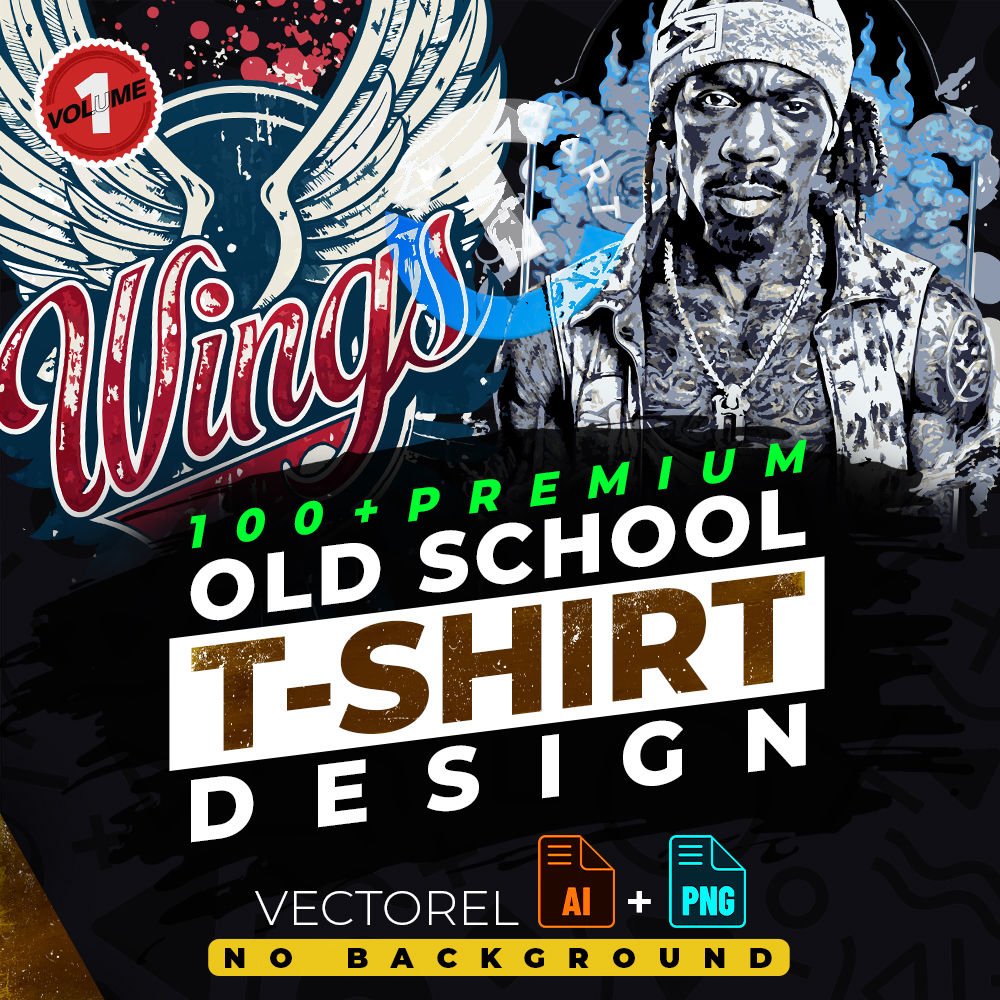 Old School 1 Tshirt Design Bundle