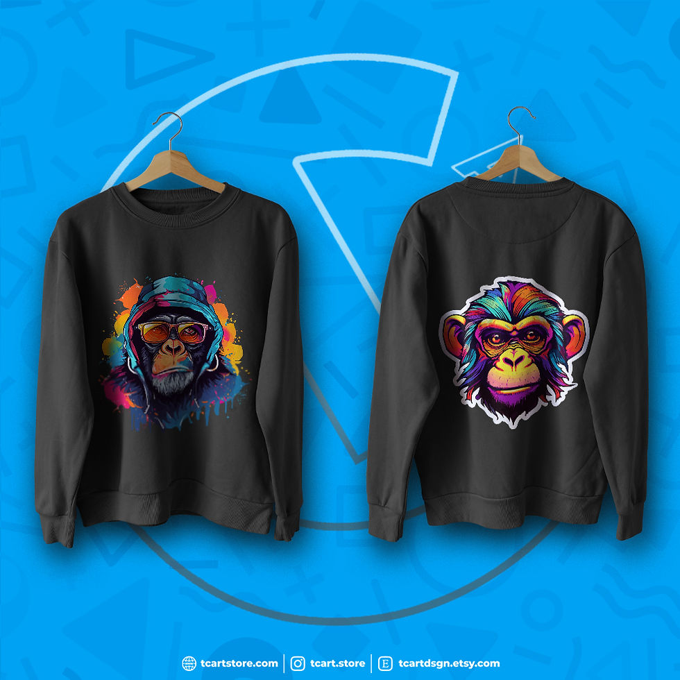 Thumbnail: Monkey vol.1 T-Shirt Design Bundle