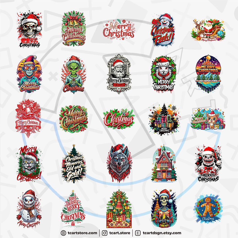 Thumbnail: Christmas 3 Tshirt Design Bundle