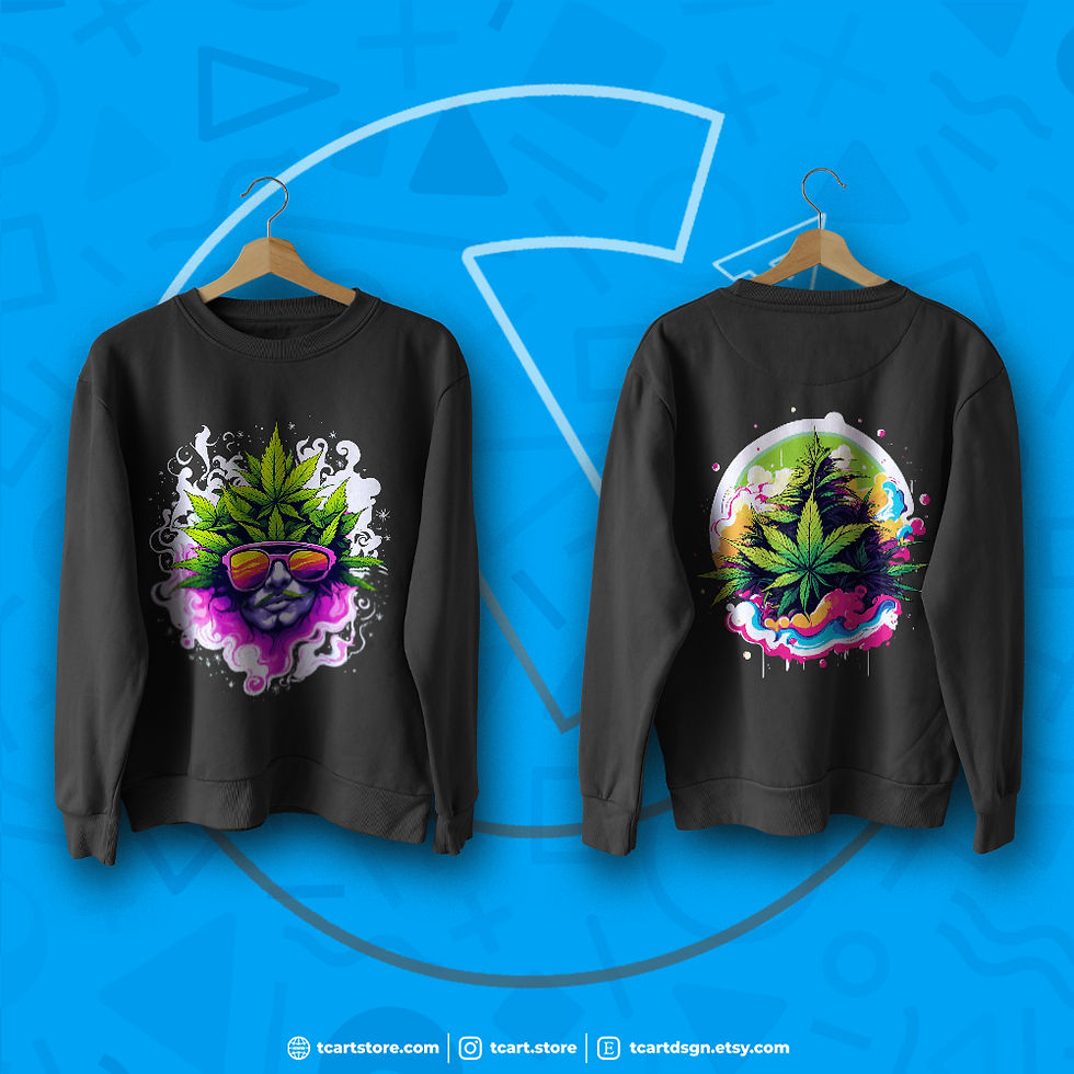 Thumbnail: Weed vol.1 T-Shirt Design Bundle