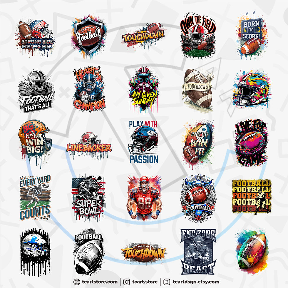 Thumbnail: Football 1 Tshirt Design Bundle