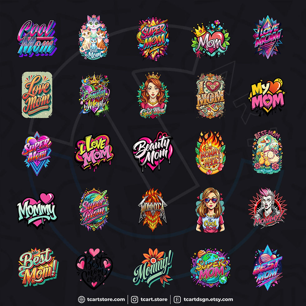 Thumbnail: Mother's Day vol.1 T-Shirt Design Bundle