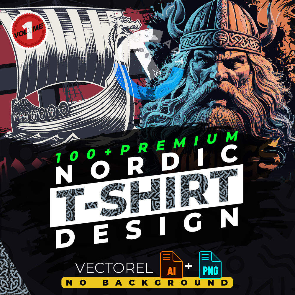 Nordic 1 Tshirt Design Bundle
