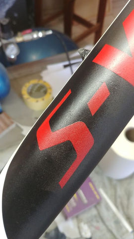 mountain Bike airbrush restoration