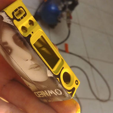 custom graffiti portrait vape airbrush art