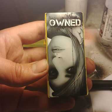 custom graffiti portrait vape airbrush art