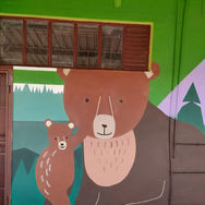 bear animal wall art mural graffiti 