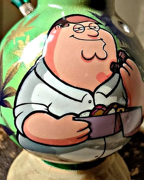 Custom Airbrushed Family Guy Bong