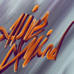 Huion graffiti font digital painting illustration art