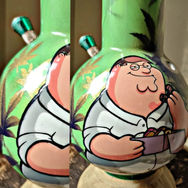 Family guy Bong airbrush custom art