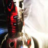 Deadpool Bong airbrush custom art