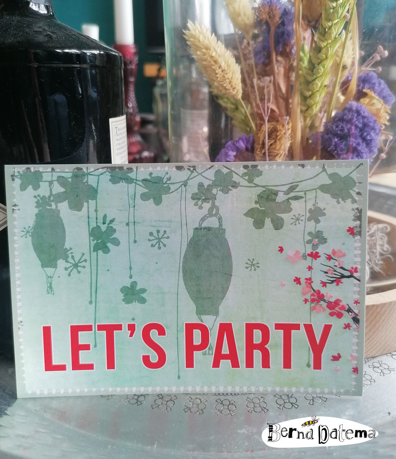 Postcard Let's Party