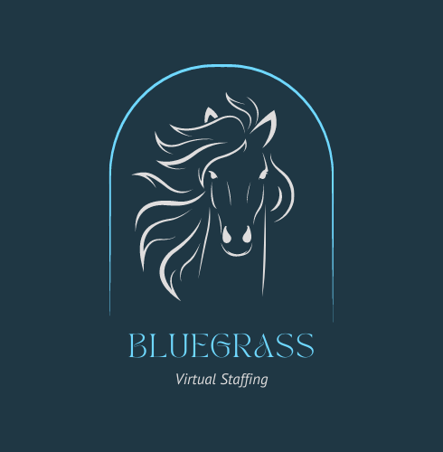 Bluegrass Virtual Staffing logo: horse head