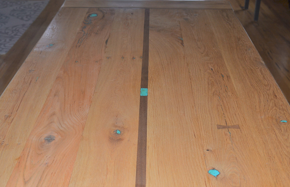 Thumbnail: Reclaimed Oak Harvest Table