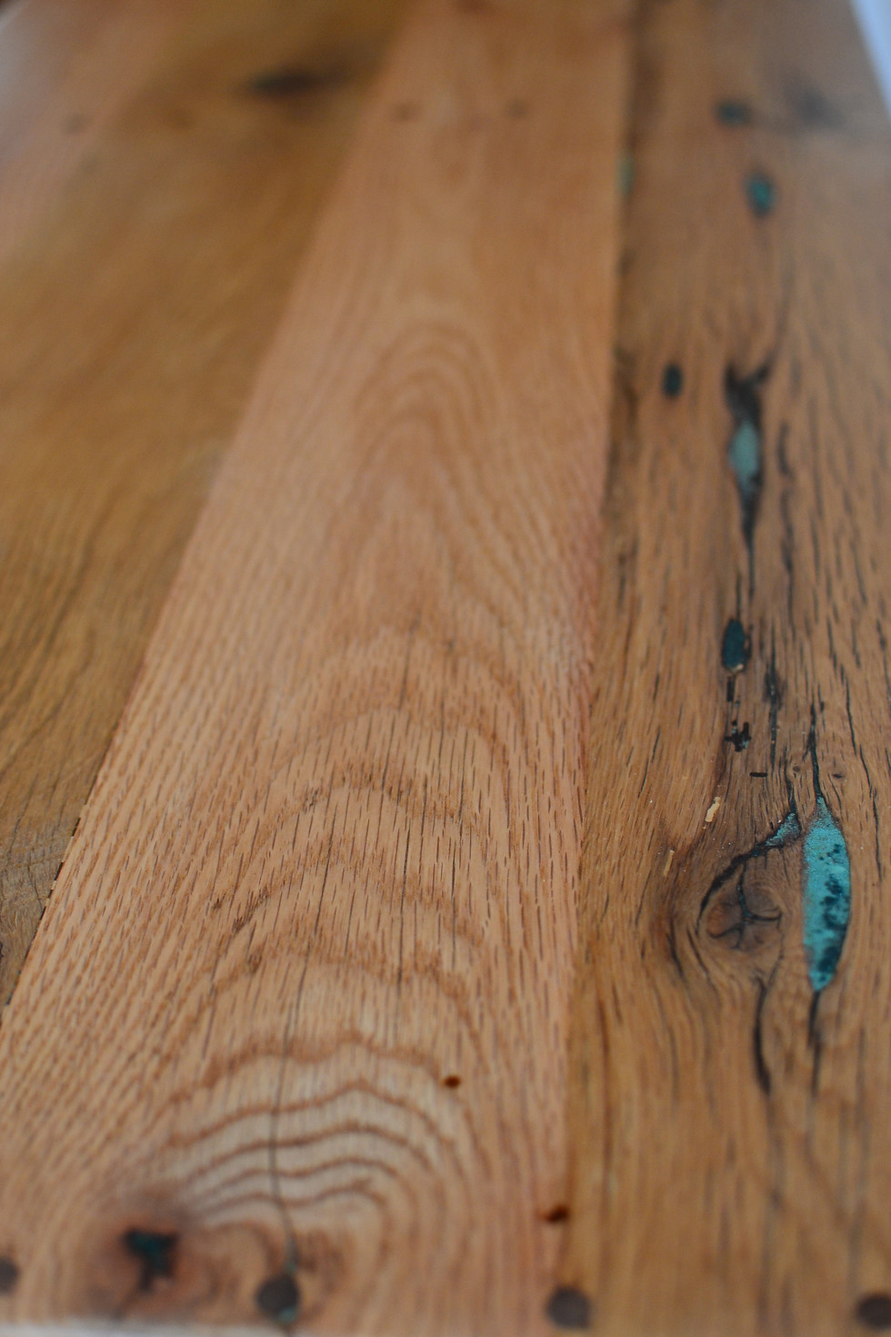 Thumbnail: Reclaimed Oak, Cherry, and Black Walnut Desk